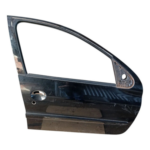 Porta Dianteira Peugeot 206 Direita 2002 2003 2004 A 2008 Dianteira Direita Preto