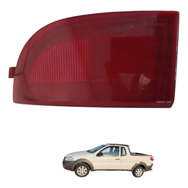 Refletor Strada Parachoque Tras Esq 2014 A 2019 Original Vermelho