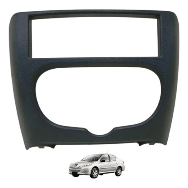 Moldura Central Radio Comando De Ar Peugeot 206 207  Preto