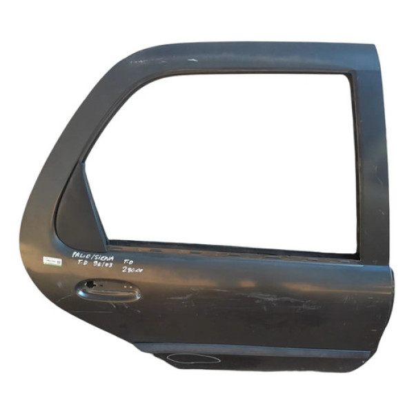Porta Traseira Direita Fiat Palio Siena 1996/03 Original  Traseira Direita Prata