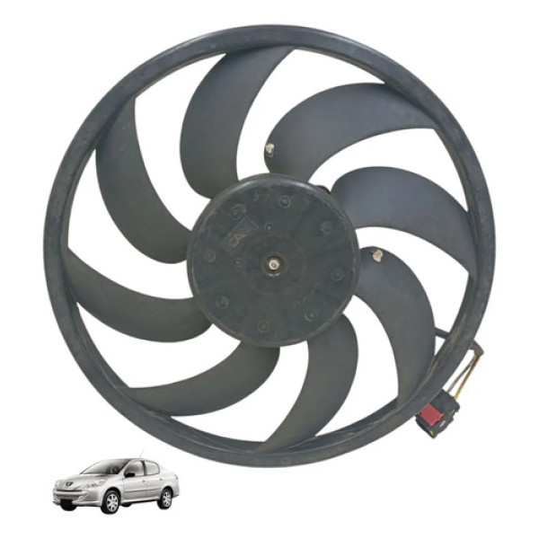 Ventoinha Radiador Peugeot 206 E 207 Com Ar Condicionado 