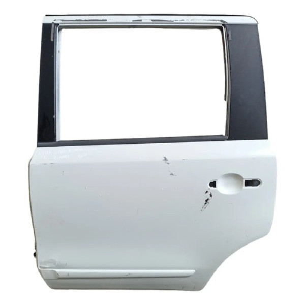 Porta Traseira Esquerda Nissan Livina Grand Livina C/avaria Traseira Esquerdo Branco