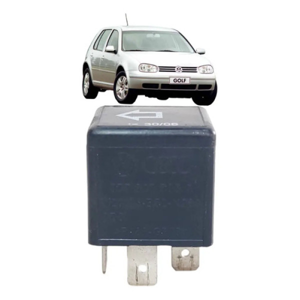 Rele Auxiliar Preto 4 Pinos Golf 1.6 2000 A 06 377937503a