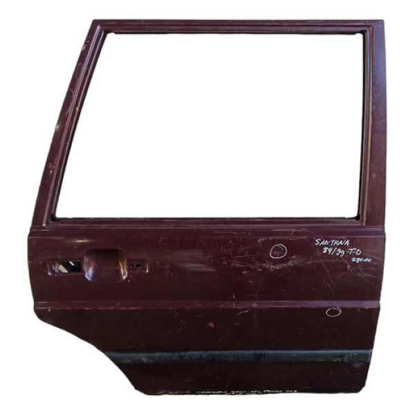 Porta Traseira Direita Volkswagen Santana 1984 A 1999 Traseira Direito Vermelho