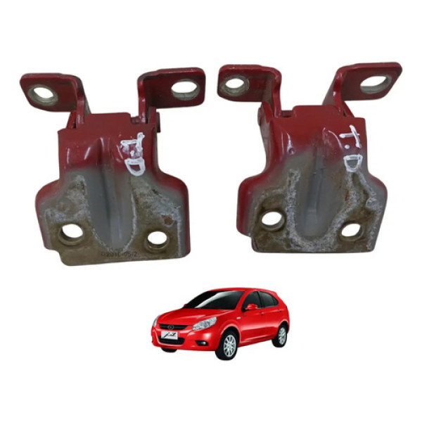 Par Dobradiça Porta Traseira Direita Jac J3 2010 2011 A 2013