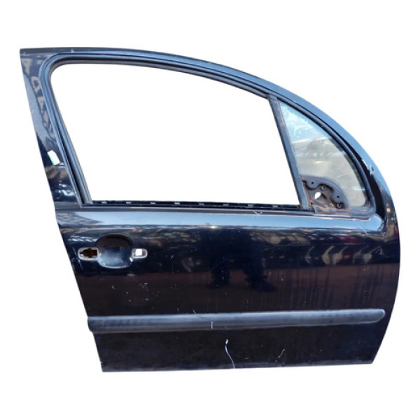 Porta Dianteira Citroen C3 Direita 2003 2004 2005 A 2011 Dianteira Dianteiro Direito Preto