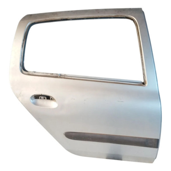 Porta Traseira Direita Clio 2003 A 2011 Original Prata