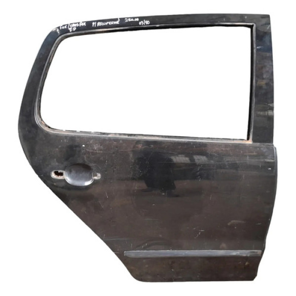 Porta Traseira Direita Vw Fox Crosfox 2003 A 2010 P/recupera Traseira Direito Preto