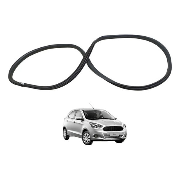 Borracha Guarnição Porta Dianteira Direita Ford Ka 14/19 Preto