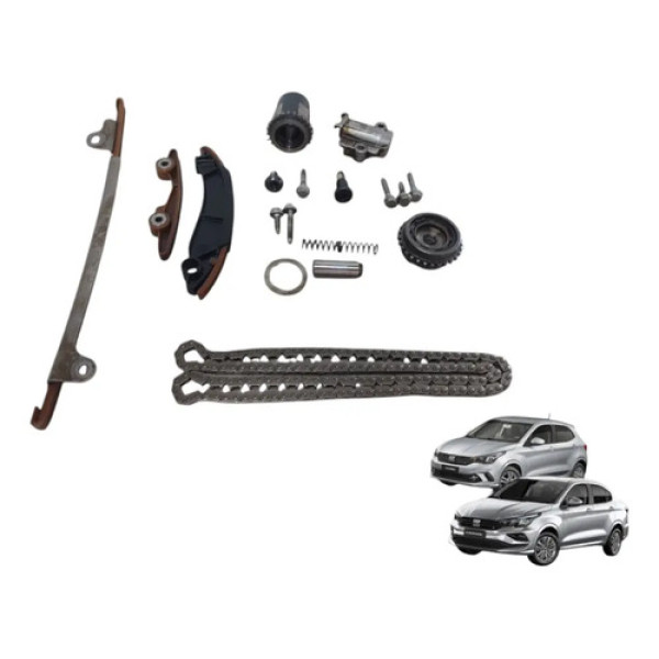 Kit Correntinha Comando Mobi Uno Argo Cronos 1.0 3cc
