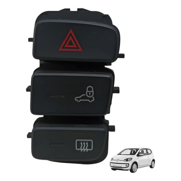 Botão Pisca Alerta Trava Desembaçador Volks Up 2014 A 2021