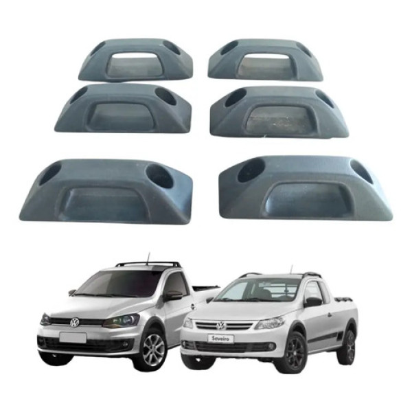 Kit 6 Unidades Ganchos Caçamba  Saveiro 2010 A 2016 G5 G6