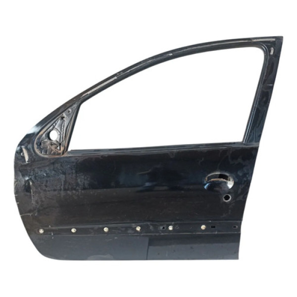 Porta Dianteira P/recuperar Peugeot 206 Esq 2002 2003 A 2008 Preto