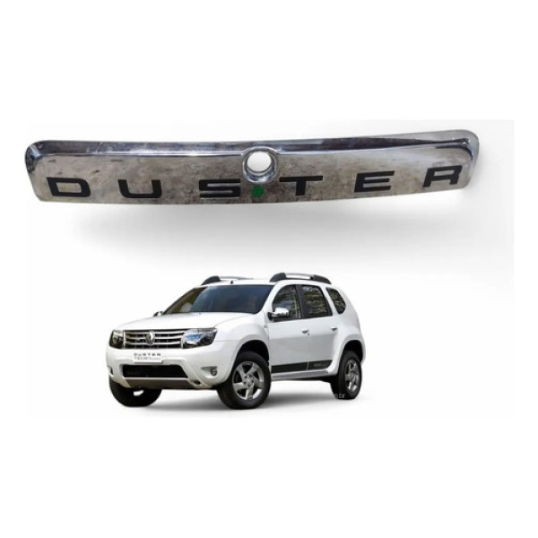 Moldura Friso Tampa Traseira Duster 2011 A 2019 Original Cromado