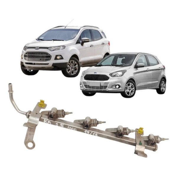 Flauta Bicos Injetores Ford Ka Ecosport 1.5 4cc 2014 A 2018