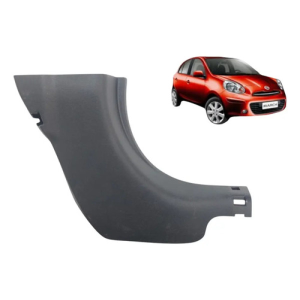 Moldura Soleira Dianteira Direita Nissan March 2011 A 2015 Preto