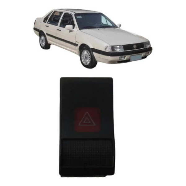 Botão Pisca Alerta Interruptor Santana 1991 A 1998 Preto
