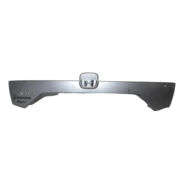 Emblema Traseiro Honda Civic G10 2018 A 2022 Com Detalhes Cinza