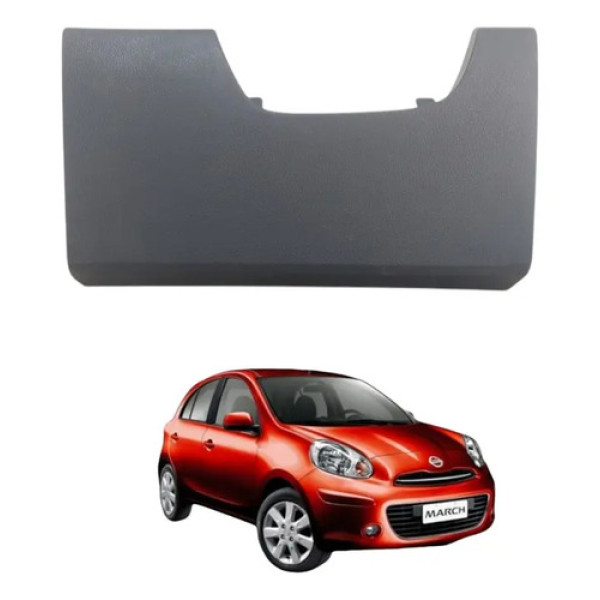 Acabamento Painel Inferior Nissan March 2011 A 15 689621hk0a Preto