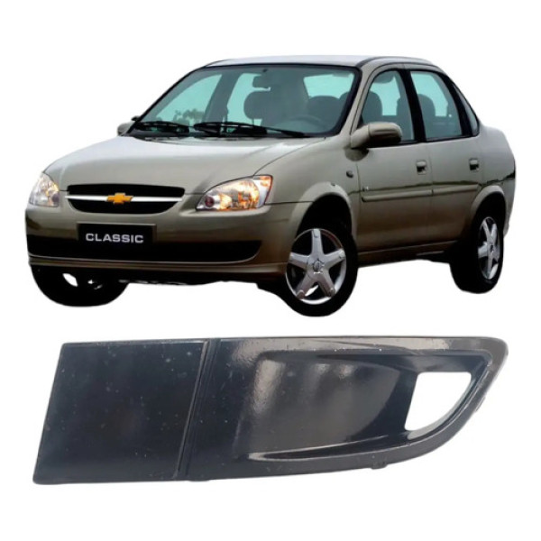 Grade Para-choque Lado Esquerdo Classic 2011 A 16 94733951 Preto Externo
