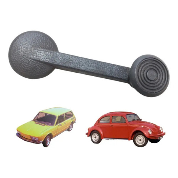 Manivela Elevação Vidro Fusca 1967 A 1996 Brasília 73 A 1981 Cinza