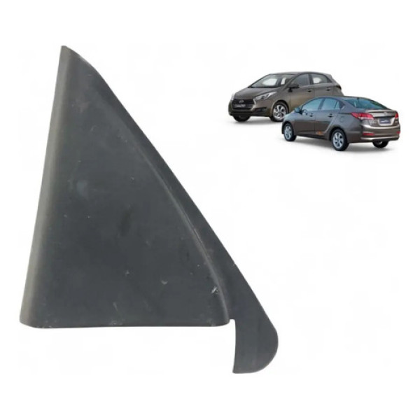Moldura Interna Retrovisor Direito Hb20 2012 A 2019 Original Preto