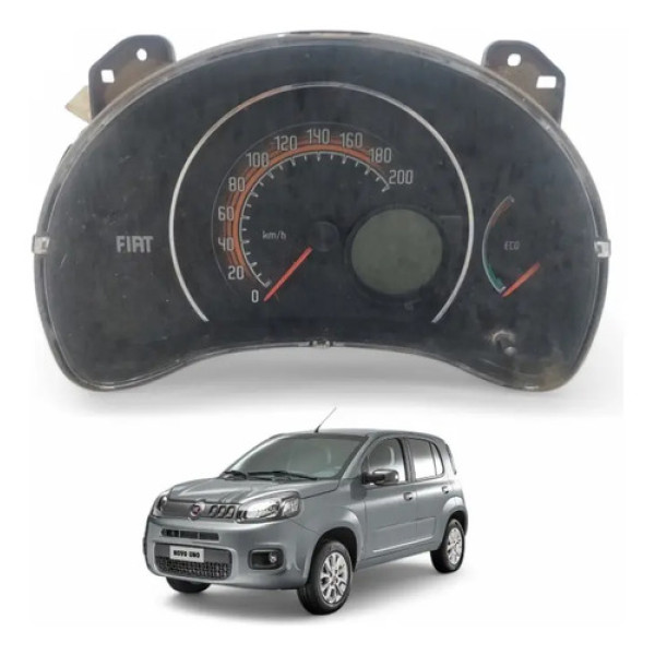 Painel Velocímetro Fiat Uno Vivace 2010 A 2016 Preto