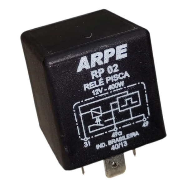 Relé Pisca Arpe 12v 400w Original Preto