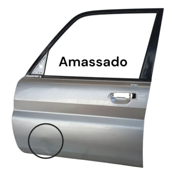 Porta Dianteira Esquerda Pajero Tr4 2003 2004/2008 Original Dianteira Esquerdo Prata