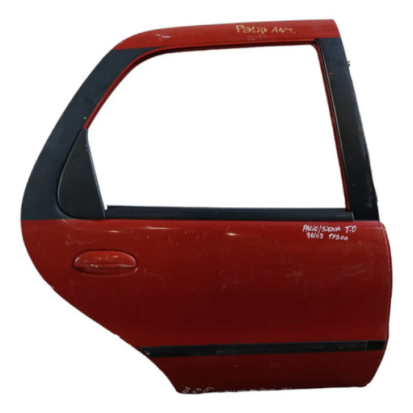 Porta Traseira Direita Fiat Siena Palio 1996 1997 1998 A 03 Traseira Direito Vermelho