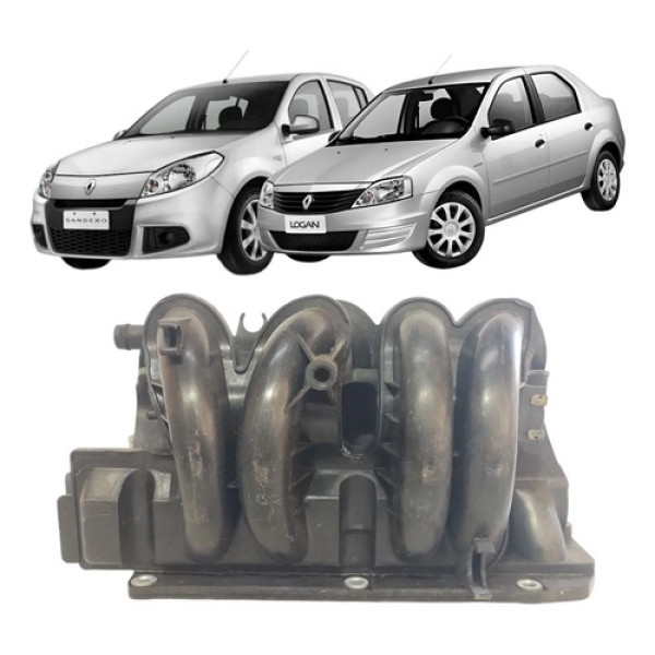 Coletor Admissão Logan Sandero 1.6 8v 4cc 2007 A 2013 