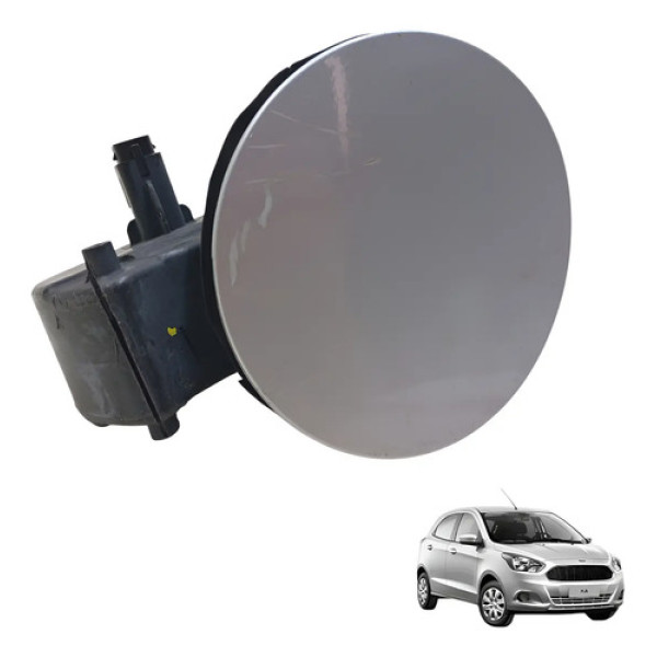 Portinhola Tanque Combustível Ford Ka 14/19 Com Riscos Preto E Prata 2014