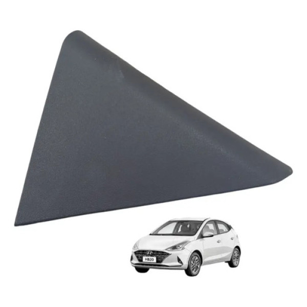 Acabamento Moldura Porta Tras Direita Hb20 Hatch 2020 A 2022 Preto Preto