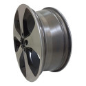 Roda Jeep Compass Aro 18 Liga Leve 5 Furos Original Preto E Prata