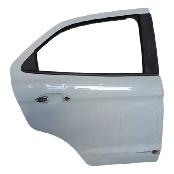 Porta Traseira Direita Ford Ka 2014 A 2021 Pra Recuperar Traseira Direito Branca