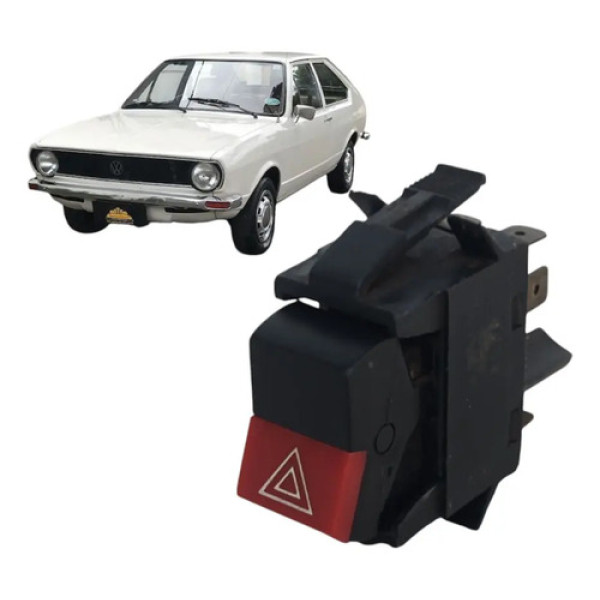 Botão Interruptor Pisca Alerta Passat 1975 A 1980 Original Preto