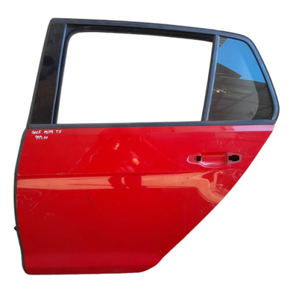 Porta Traseira Esquerda Volkswagen Golf 2015 A 2019 Traseira Esquerdo Vermelho