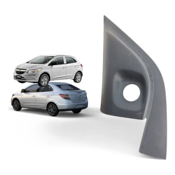 Moldura Interna Retrovisor Ônix Prisma 2013 A 2019 Original Preto