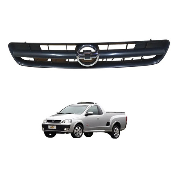 Grade Frontal Corsa Frente Montana Paralelo 2002 A 2007 Preto