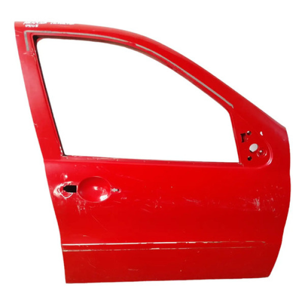 Porta Dianteira Direita Fiat Siena Palio Celebration 04/08 Dianteira Direito Vermelho