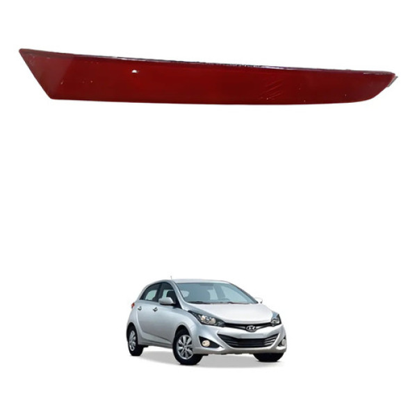 Refletor Direito Parachoque Traseiro Hb20 2016/2019 Original Vermelho