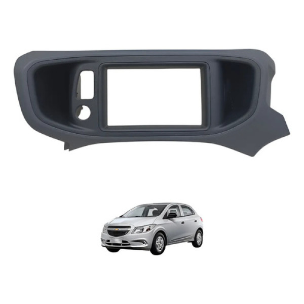 Moldura Multimídia Gm Ônix Prisma 2017 A 2019 Original Preto