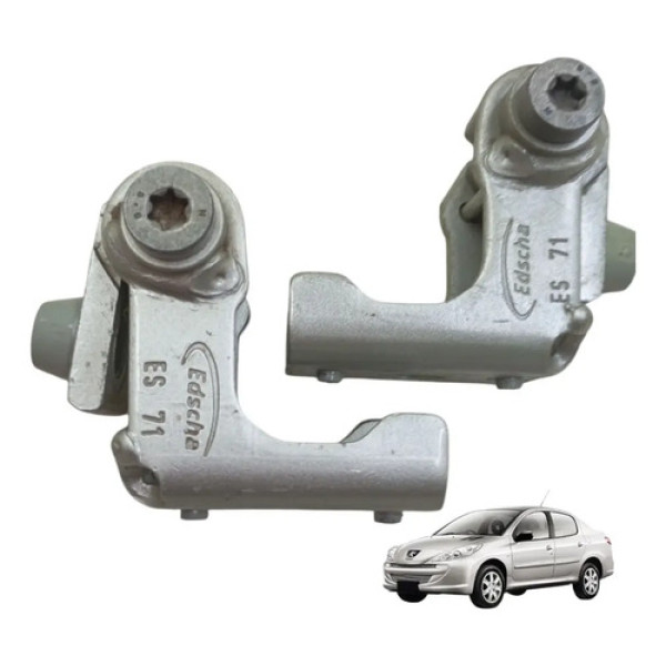 Par Dobradiças Porta Traseira Esquerda Peugeot 207 2008/2014