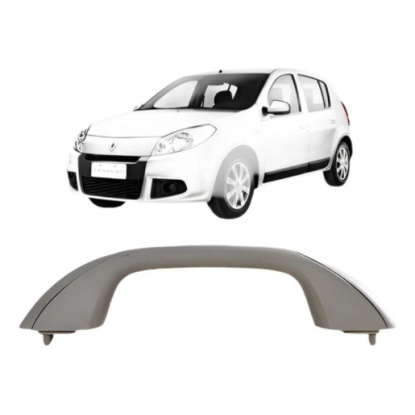 Alça Teto Pqp Sandero 2007 A 2013 Bege