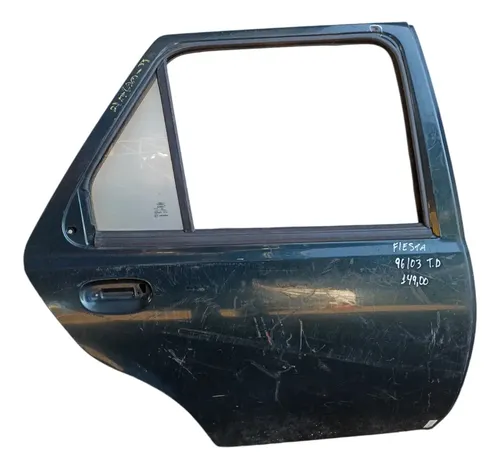 Porta Traseira Direita Ford Fiesta 1996 A 2003  Traseira Direito Preto