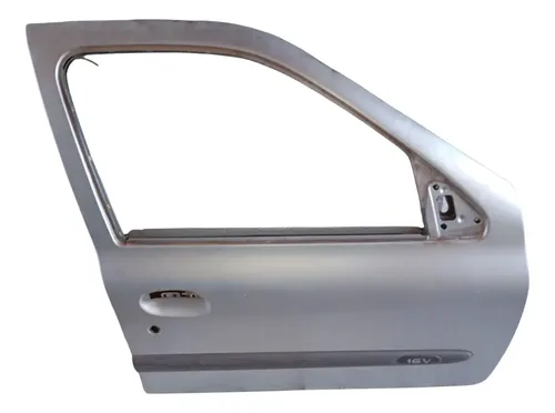 Porta Dianteira Direita Clio 2003 A 2011 Original Dianteira Direito Prata