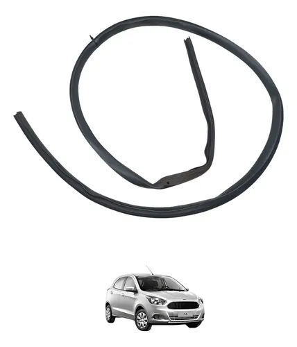 Borracha Vidro Porta Dianteira Esquerda Ford Ka 2014/2019 Preto