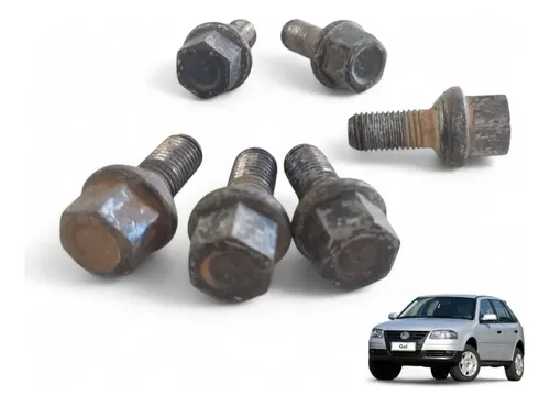 Kit 6 Parafusos Roda Gol Saveiro Parati 1995 A 2012