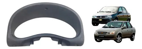Moldura Painel Instrumento Velocímetro Gm Corsa 1994 A 2016 Preto