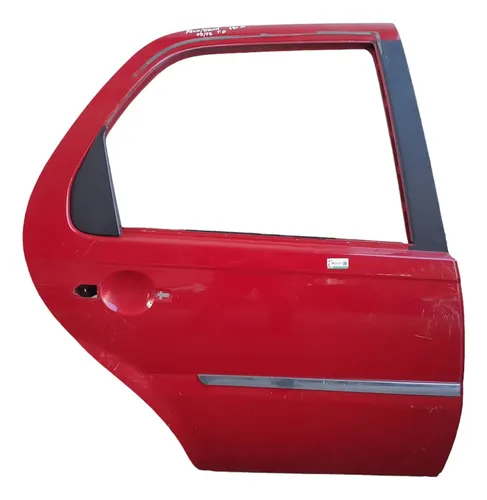 Porta Traseira Direita Fiat Siena Palio 2009 A 2012 Original Traseira Direito Vermelho